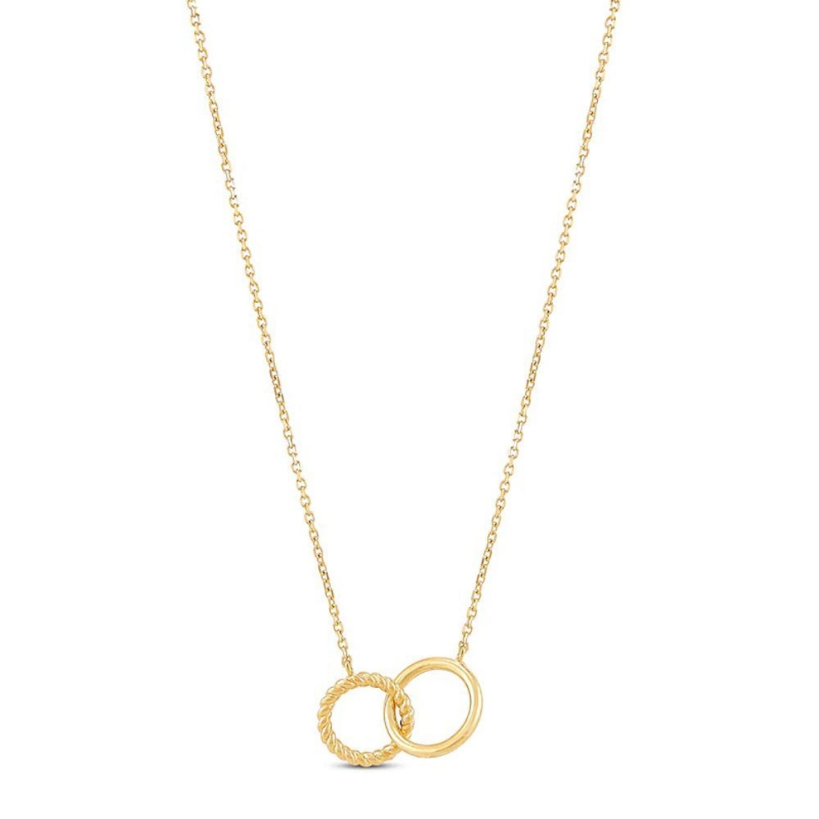 صورة Double Open Circle Necklace